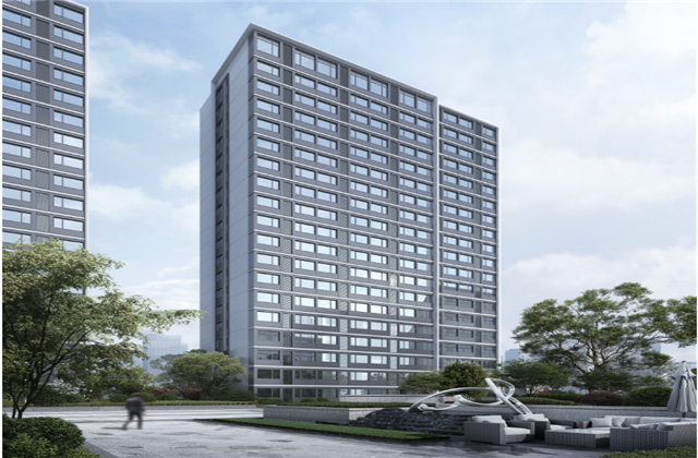 杭州市首座近零能耗住宅建筑临安永信贵宾会宸锦学府主体结顶